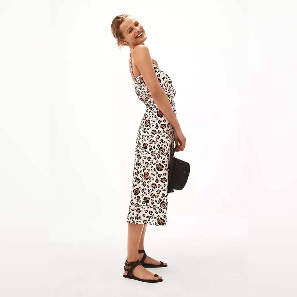 Anthropologie Corey Lynn Calter Arabella leopard animal print midi dress…XS